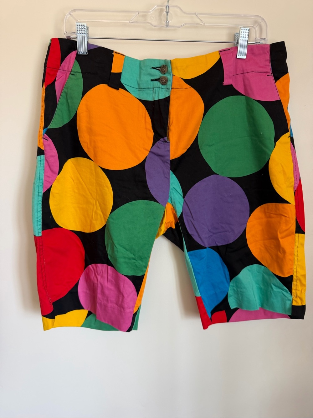 Loudmouth Multicolor Polka Dot Bermuda Shorts - Black Base